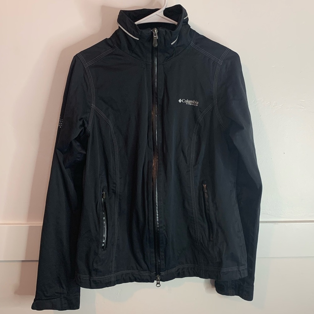 Columbia Black Titanium Omni-Tech Jacket
